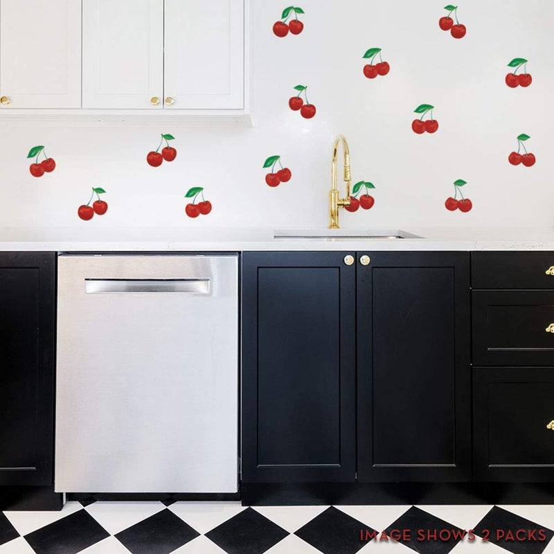 Tempaper Cherry Peel and Stick Wall Decals, red - Image 3